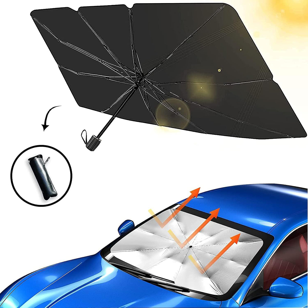 Foldable Car Umbrella Sun Shade Cover for Windshield UV Reflecting