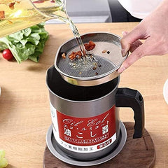 1.4 L Oil Filter Pot, Stainless Steel Fiter Pot + FREE DELIVERY + CASH ON DELIVERY
