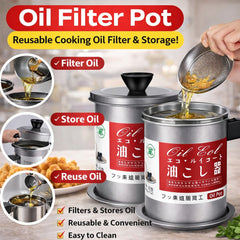 1.4 L Oil Filter Pot, Stainless Steel Fiter Pot + FREE DELIVERY + CASH ON DELIVERY